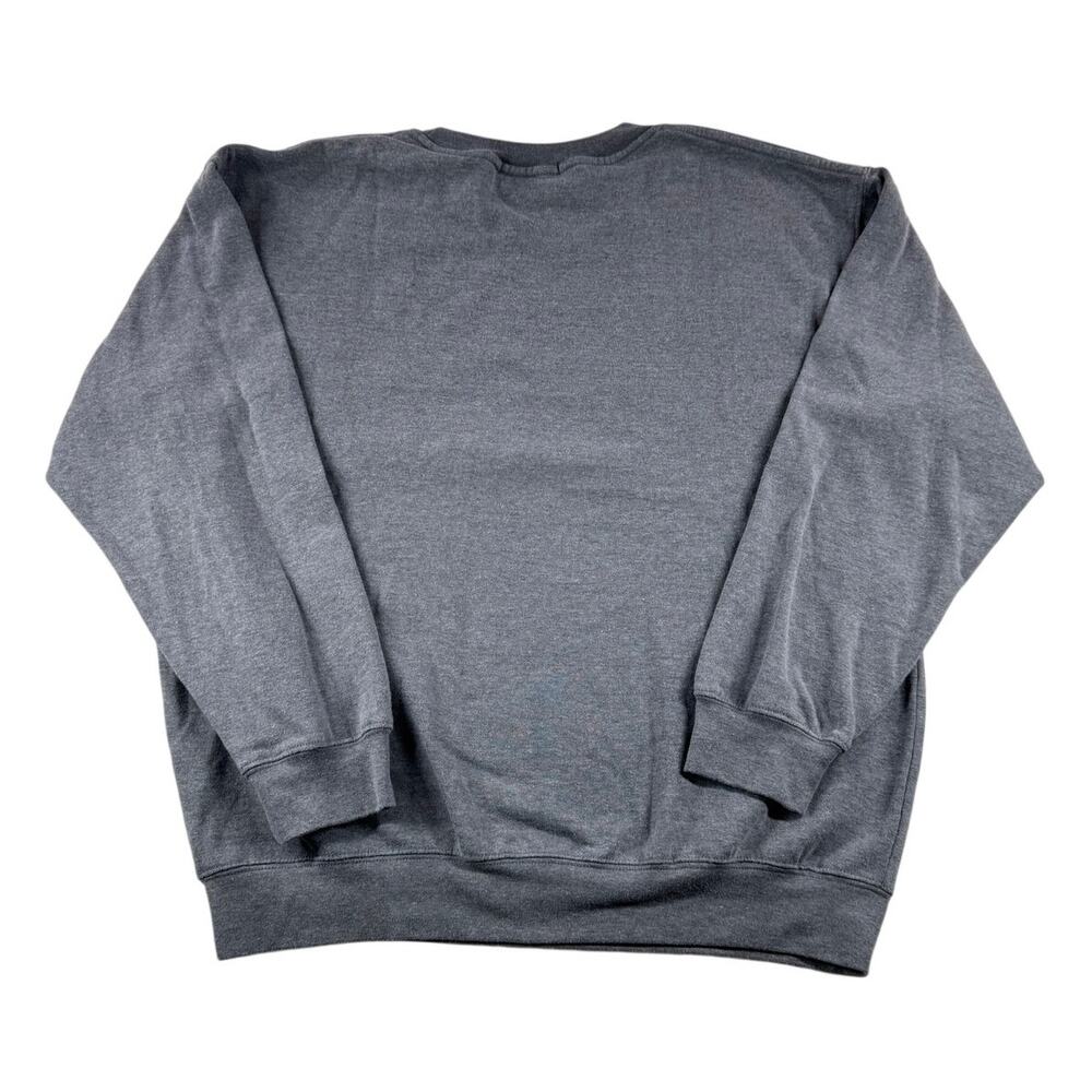 Favorite Daughter Crewneck Sweatshirt L Grey Heart Logo Spellout Classic Cozy - Picture 2 of 8